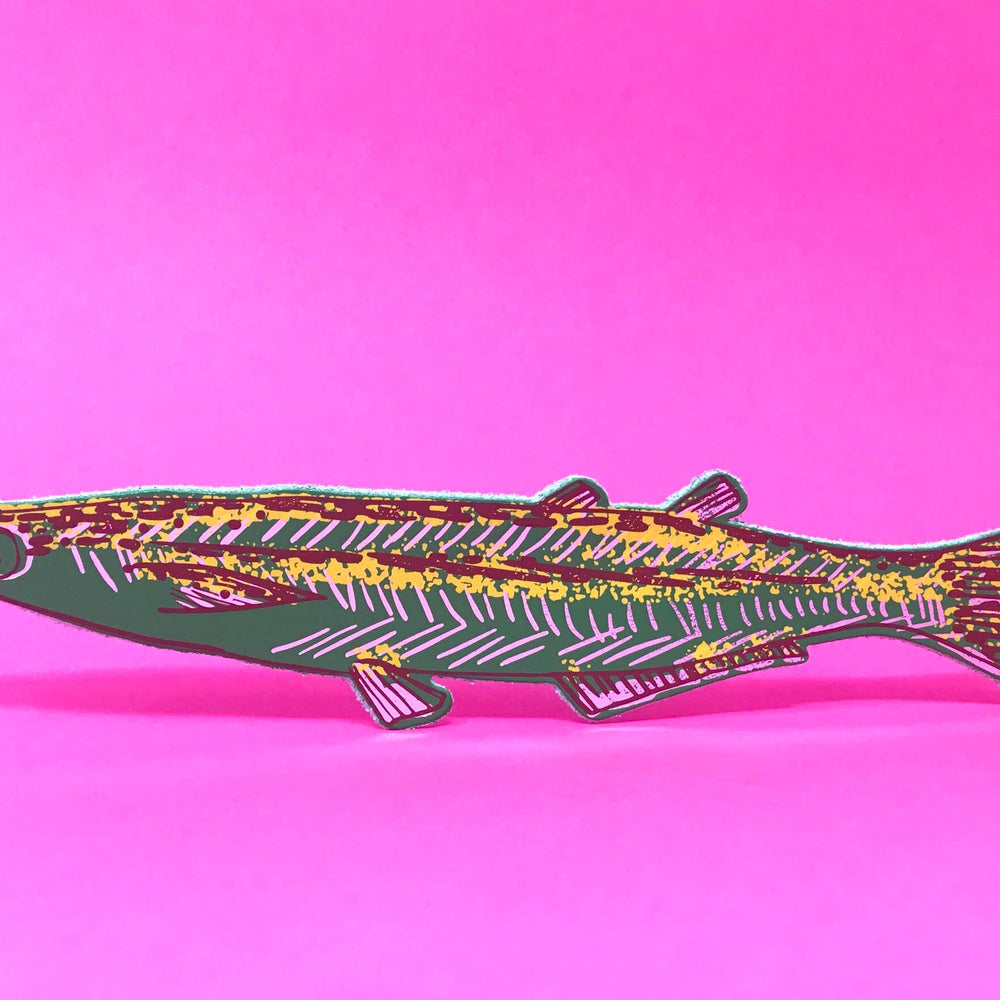 
                  
                    Fish "Any Fin is Possible" Leather Bookmark
                  
                