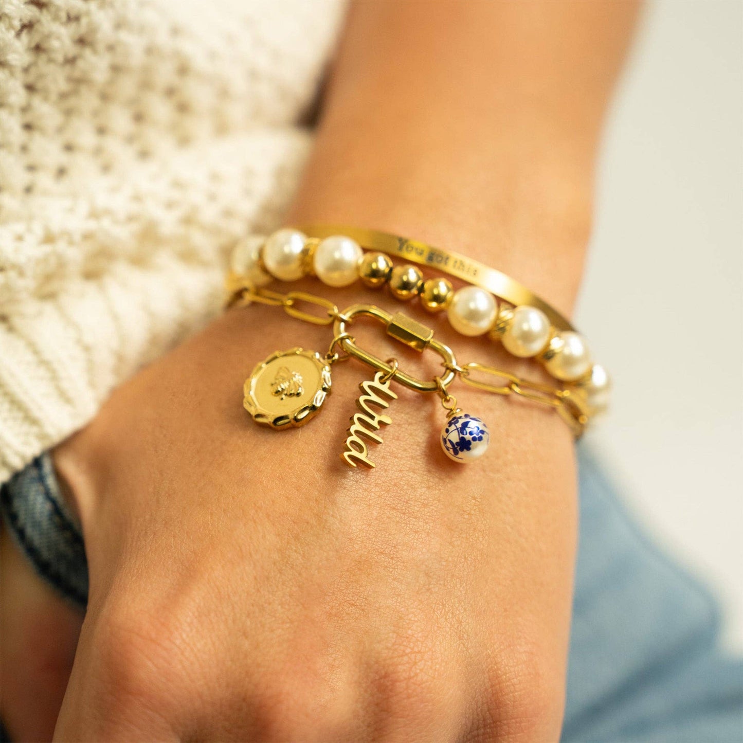 
                  
                    "You Got This" Engraved Cuff Bracelet
                  
                