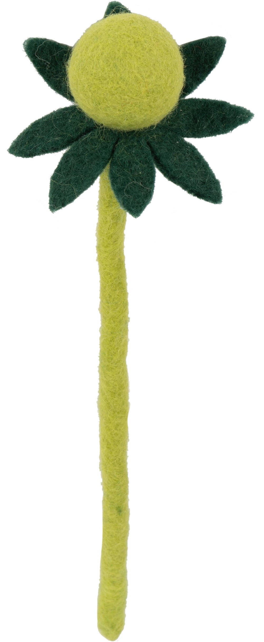 Felt Stem: Green + Green Petals