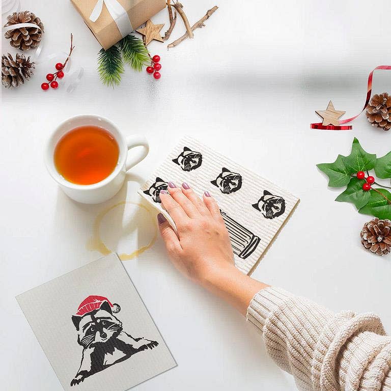 
                  
                    Winter Raccoons Swedish Dishcloths
                  
                