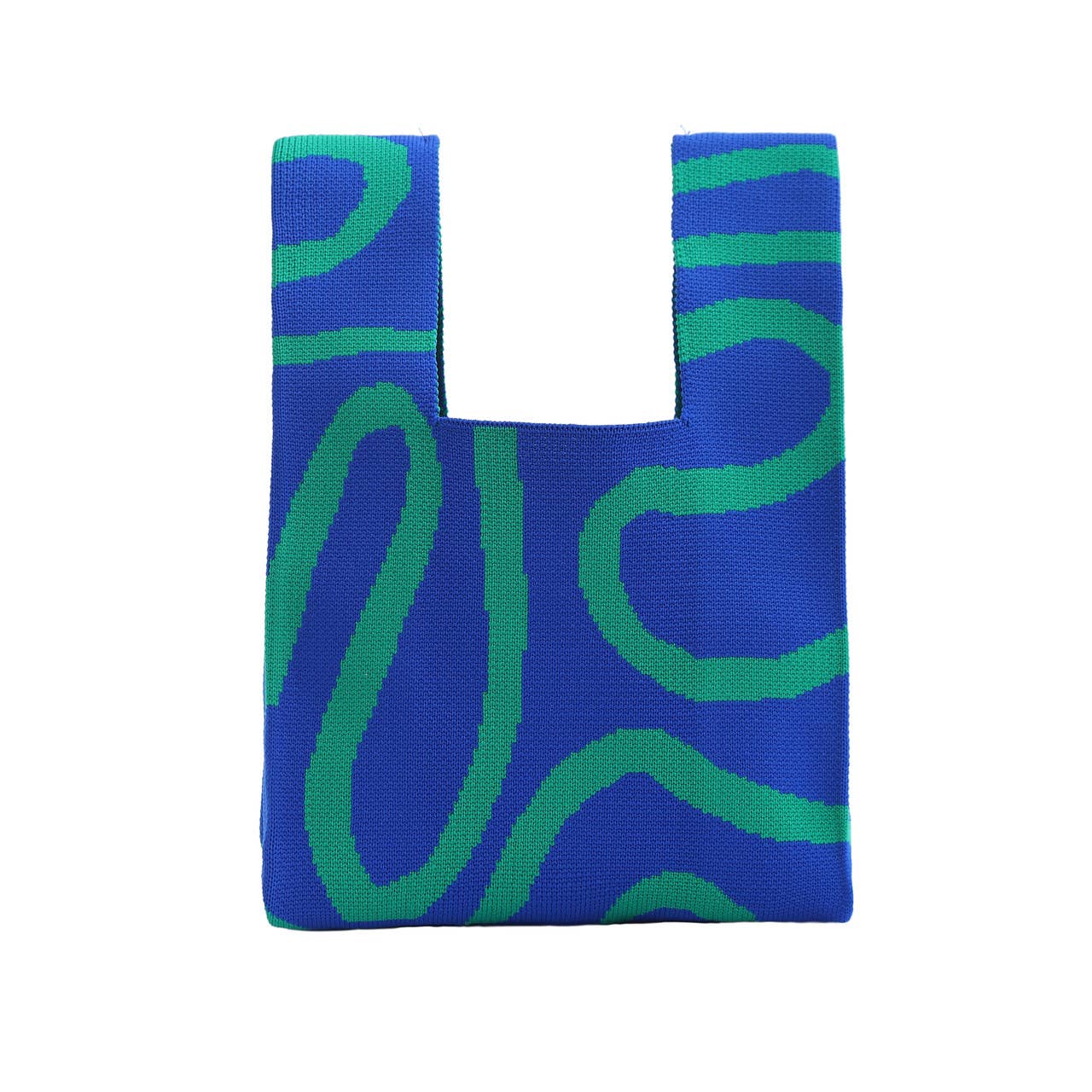
                  
                    Knitted Tote - Blue + Green Tectonics
                  
                