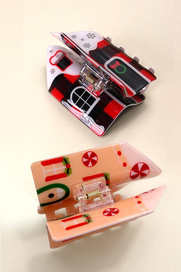 
                  
                    Plaid Holiday House Hair Claw
                  
                