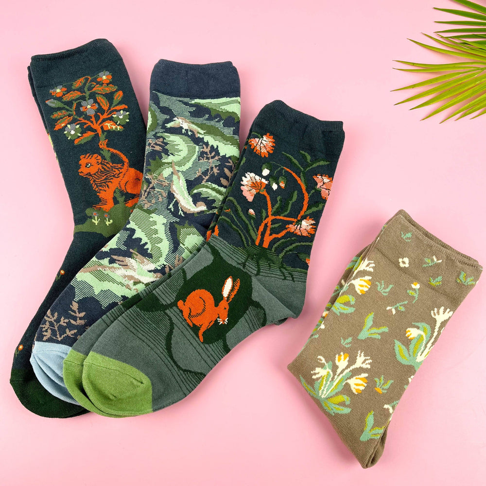 
                  
                    Mural Cotton Mid-Calf Socks
                  
                