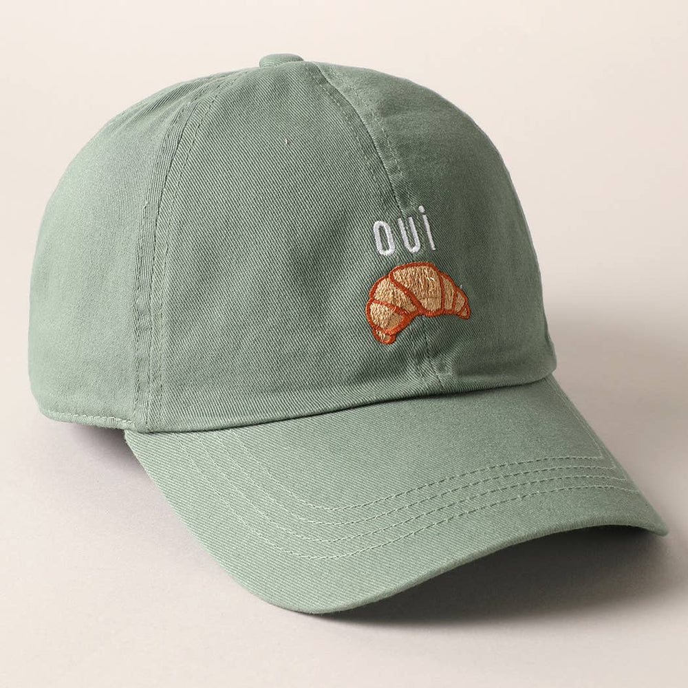
                  
                    OUI Croissant Embroidered Dad Hat
                  
                