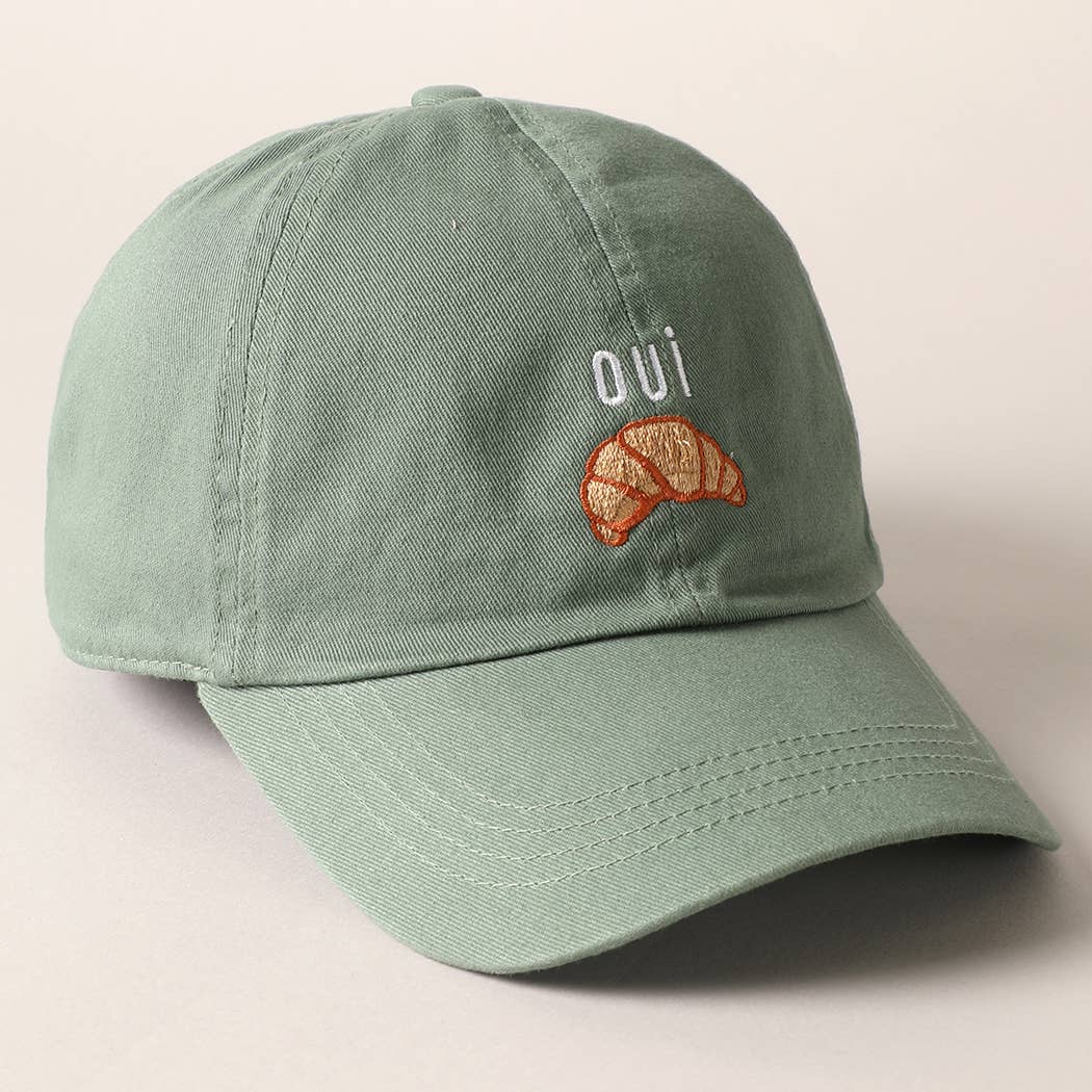 
                  
                    OUI Croissant Embroidered Dad Hat
                  
                