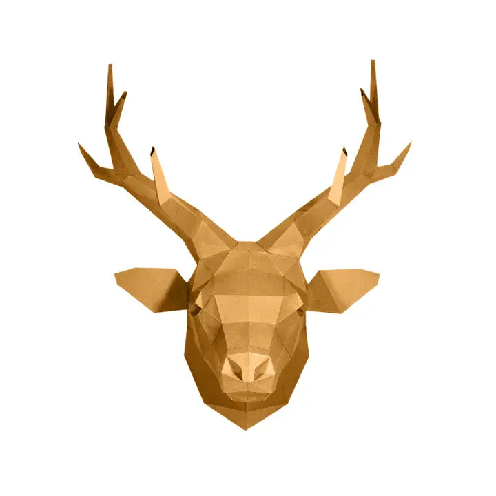 
                  
                    Gold Deer Head Kirigami Wall Model
                  
                