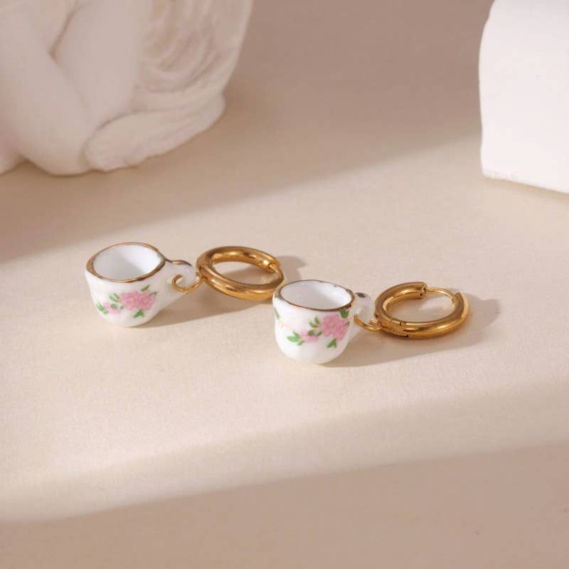 
                  
                    Porcelain Teacup Huggies
                  
                