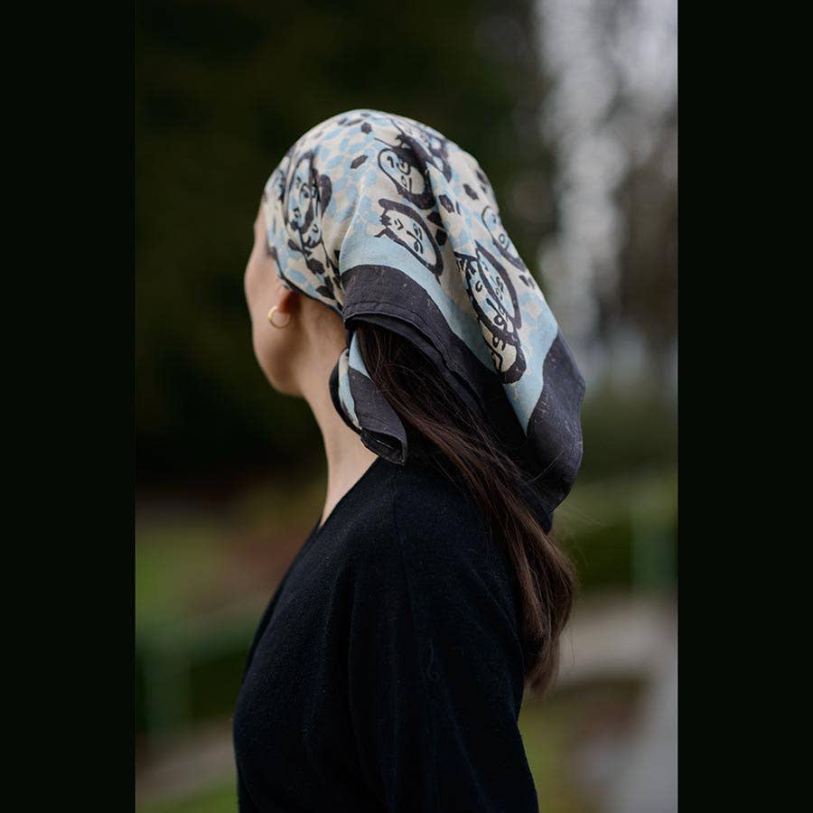 
                  
                    Block Print Bandana "Expressions"
                  
                