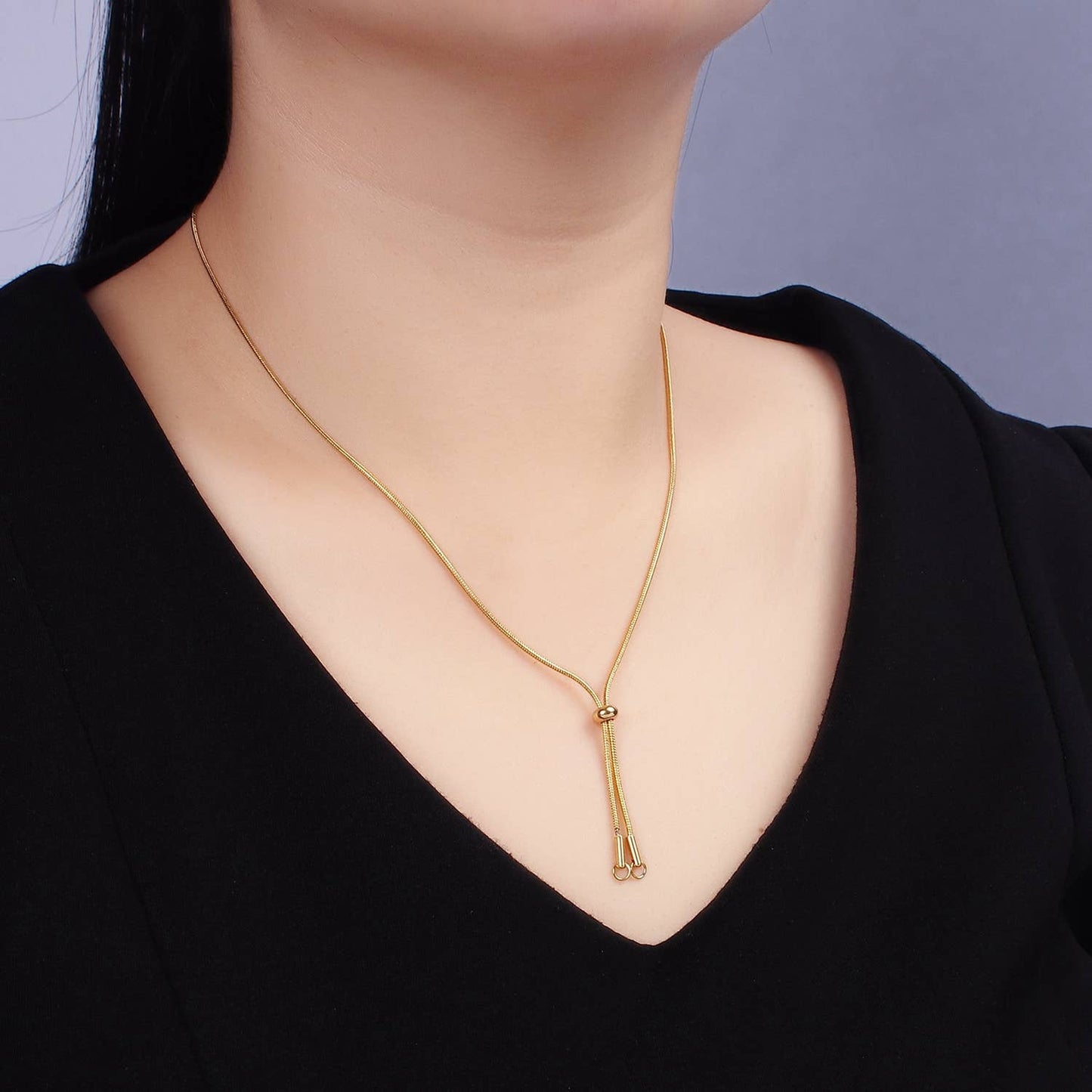 
                  
                    Snake Chain Slider Necklace
                  
                