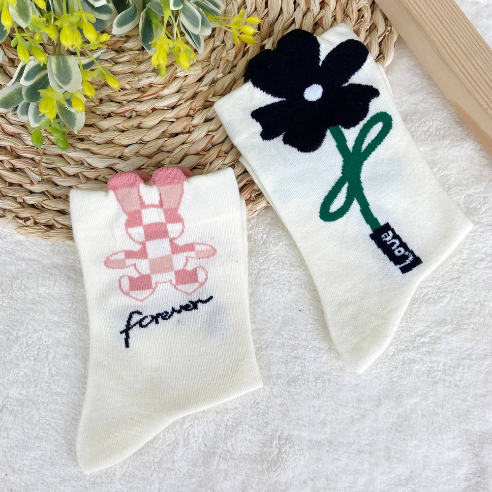 
                  
                    Peek-a-boo Floral Socks
                  
                