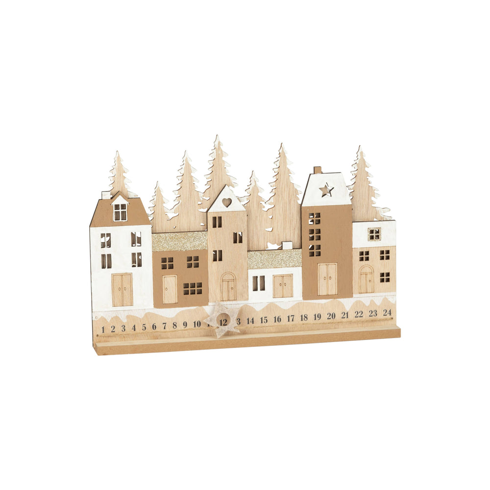 Wooden Village Advent Calendar