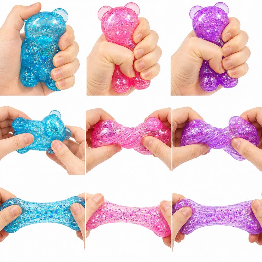 
                  
                    Glittered Gummy Bear Squishy Toy
                  
                