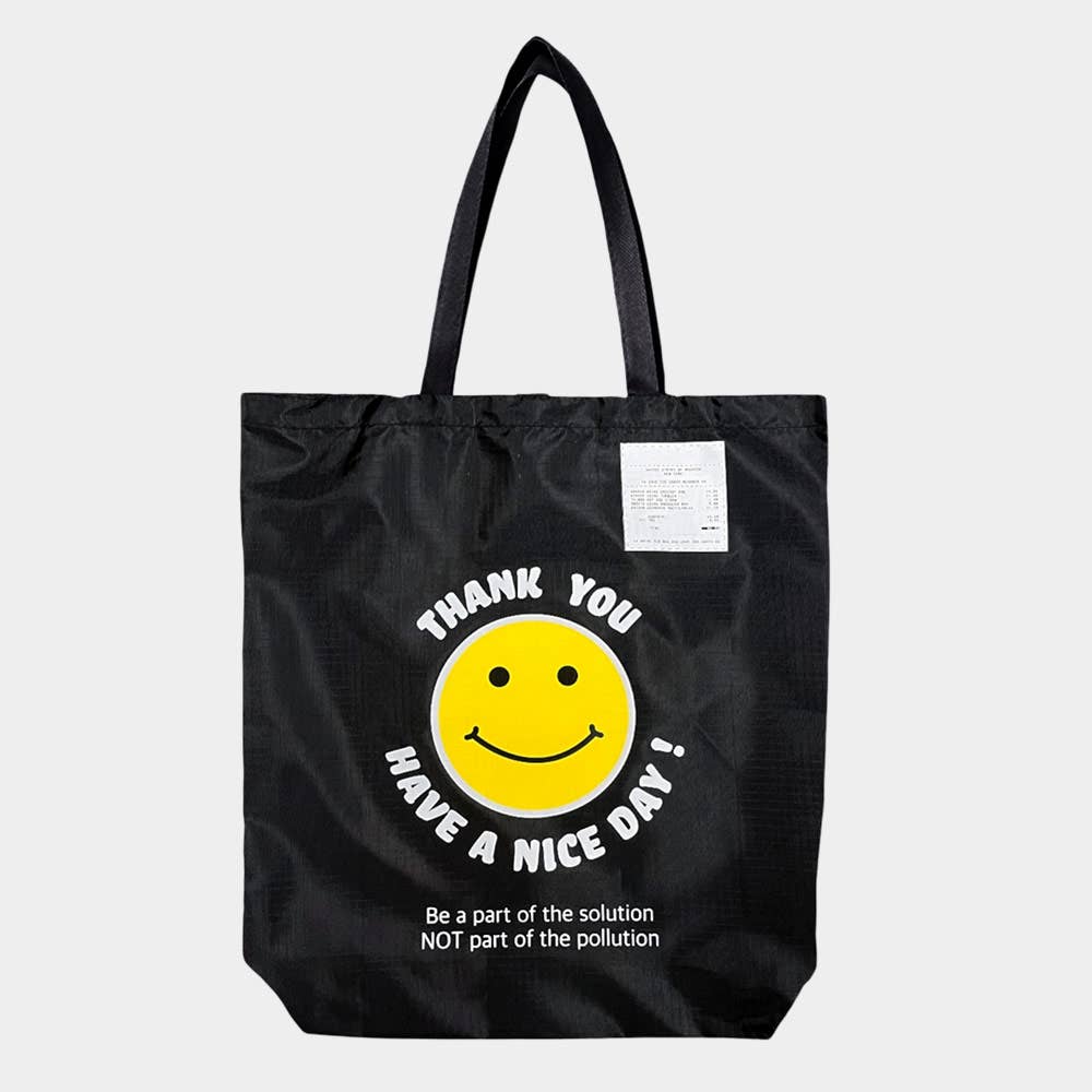 
                  
                    "Thank You" Classic Smiley Collapsible Shopping Tote
                  
                