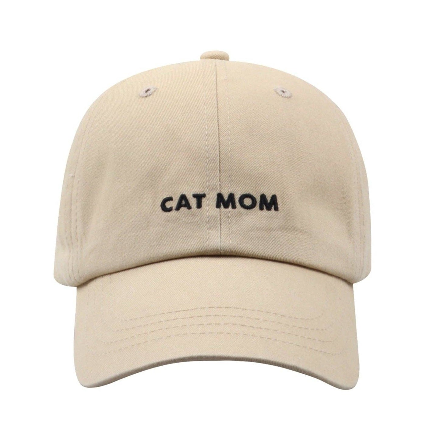 
                  
                    "Cat Mom" Soft Embroidered Cotton Baseball Cap
                  
                