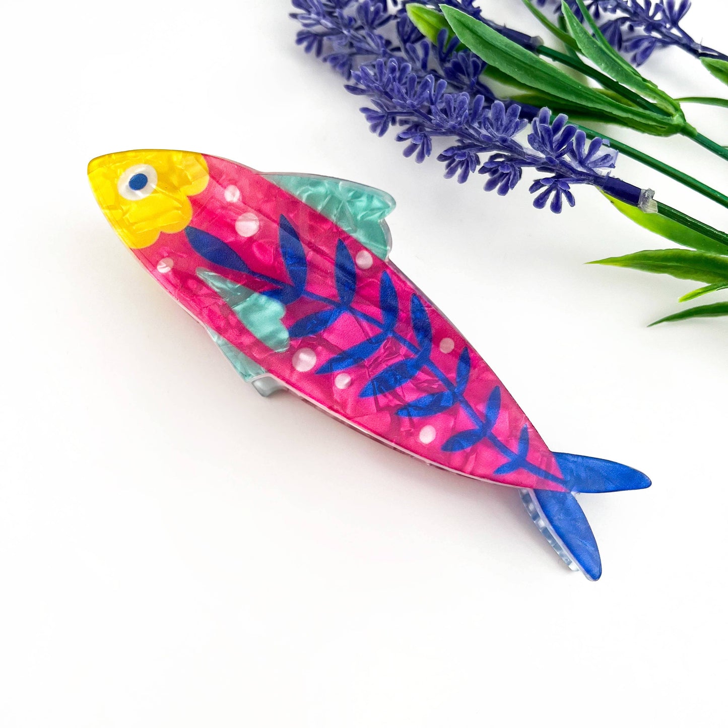 
                  
                    Floral Sardine Acetate Hair Claw
                  
                