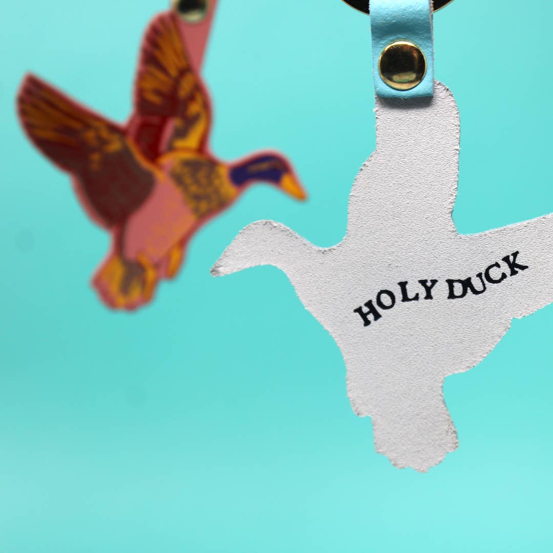 
                  
                    Leather Holy Duck Keychain
                  
                