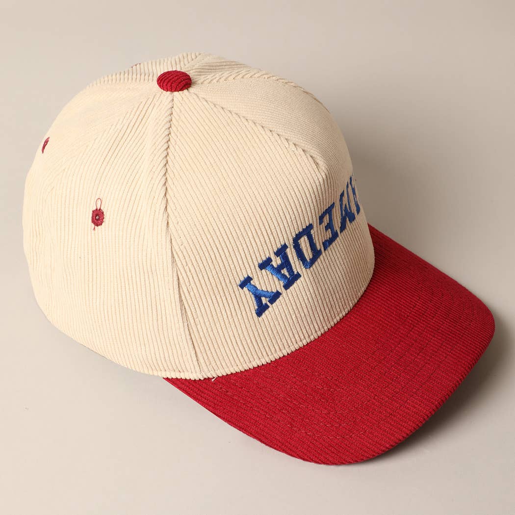 
                  
                    Upside Down "Game Day" Corduroy Cap
                  
                