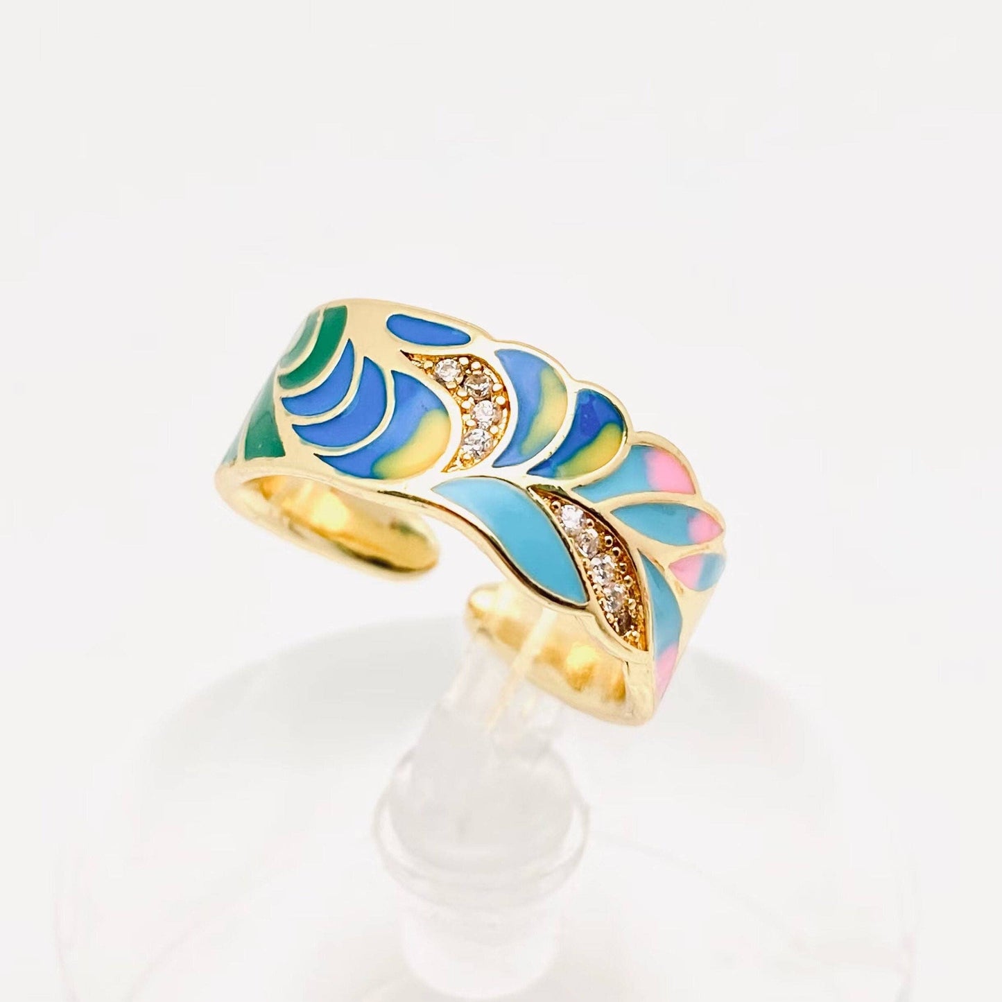 
                  
                    Enamel Illustrative Adjustable Ring
                  
                