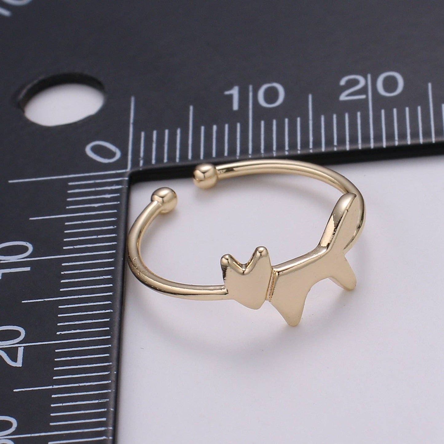 
                  
                    Gold Filled Adjustable Fox Ring
                  
                