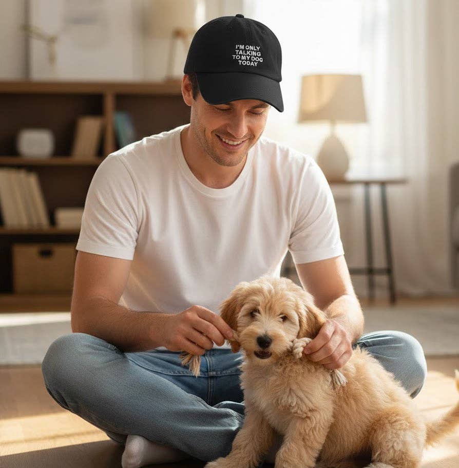 
                  
                    I'm Only Talking to My Dog Today Baseball Cap
                  
                