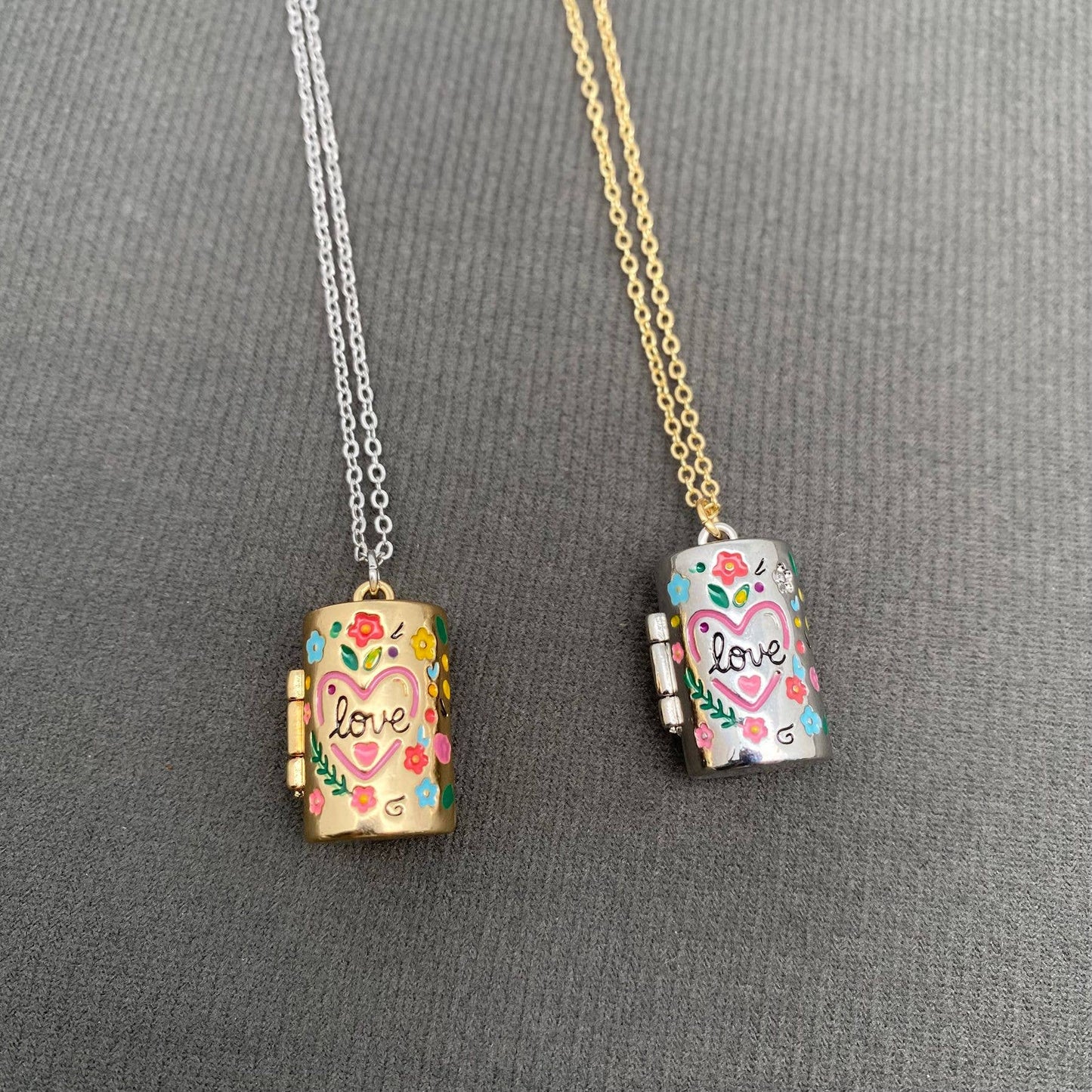 
                  
                    Enamel Gift Box Locket Necklace
                  
                