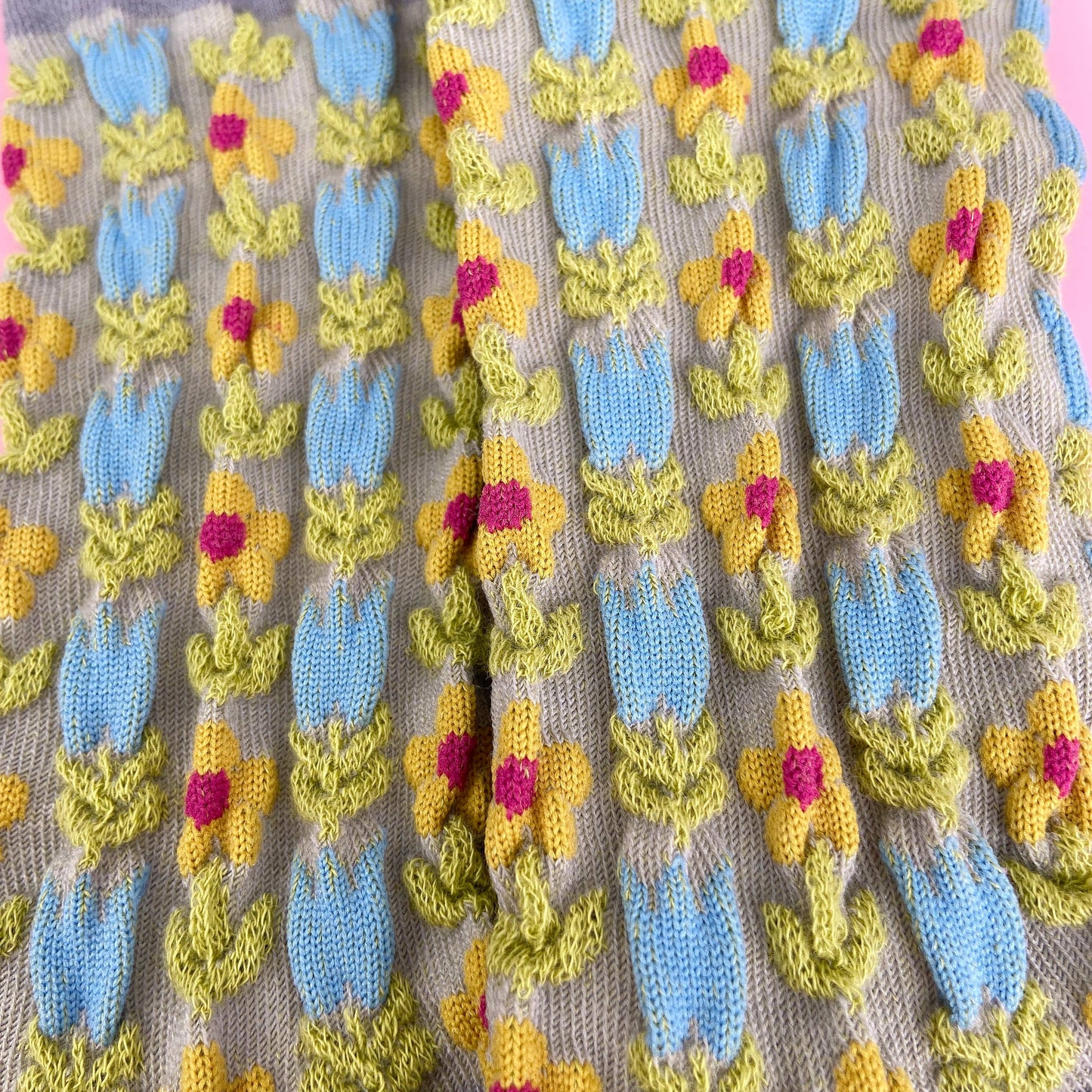 
                  
                    Embossed Florets Socks
                  
                