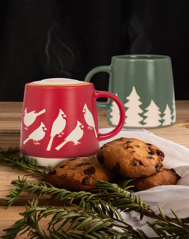
                  
                    Pine Trees Wide Base Mug: 14oz
                  
                