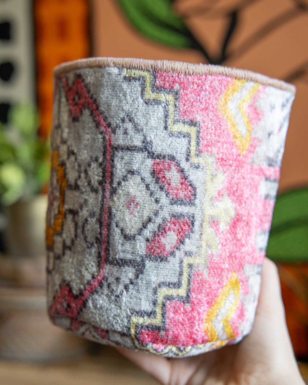 
                  
                    Vintage Rug Pattern Plant/Storage Basket
                  
                