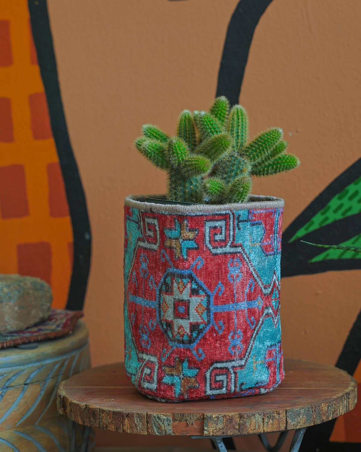 
                  
                    Vintage Rug Pattern Plant/Storage Basket
                  
                