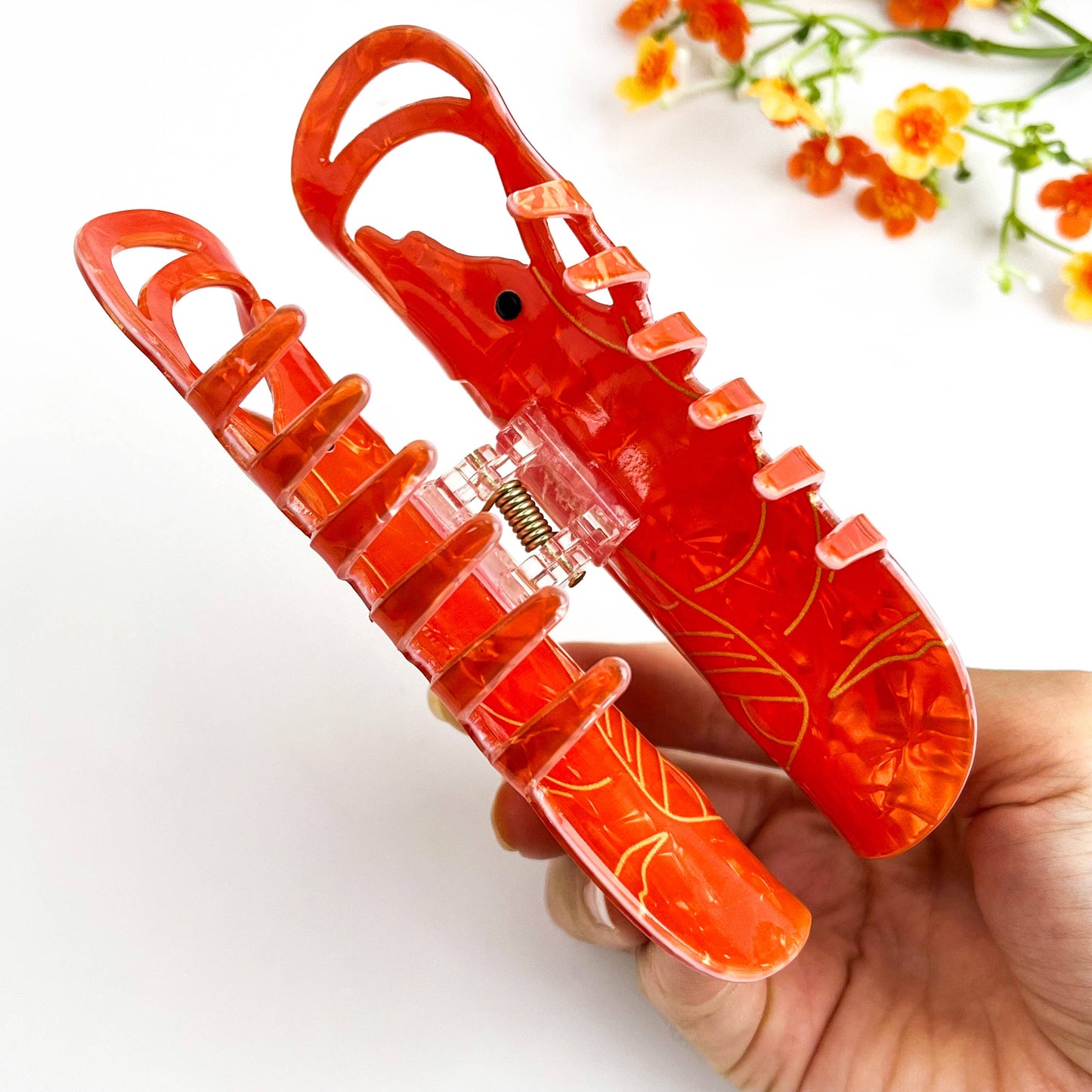 
                  
                    Lobster Pearl and Jewel Embellished Hair Claw
                  
                