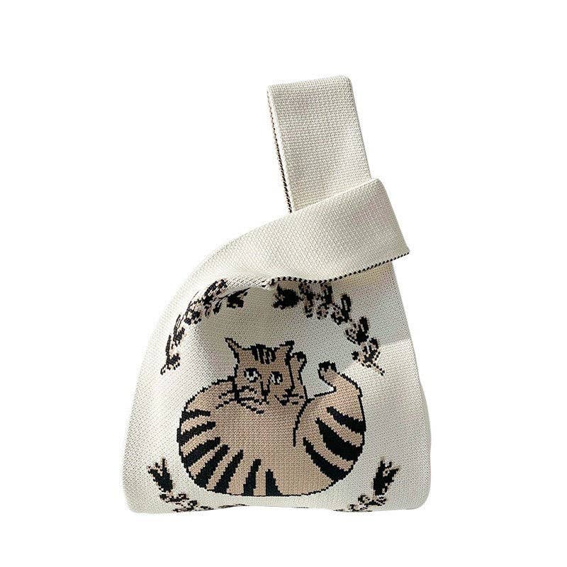
                  
                    Knit Tote - Rolly Polly Cat
                  
                