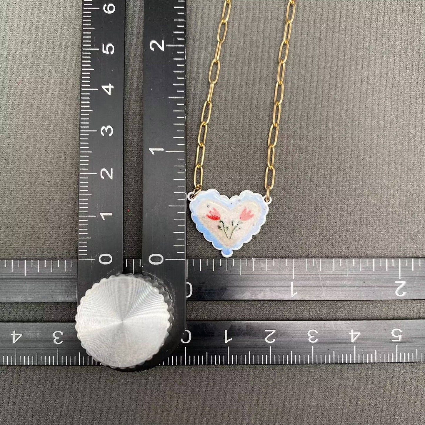 
                  
                    Folk Art Heart Necklace
                  
                
