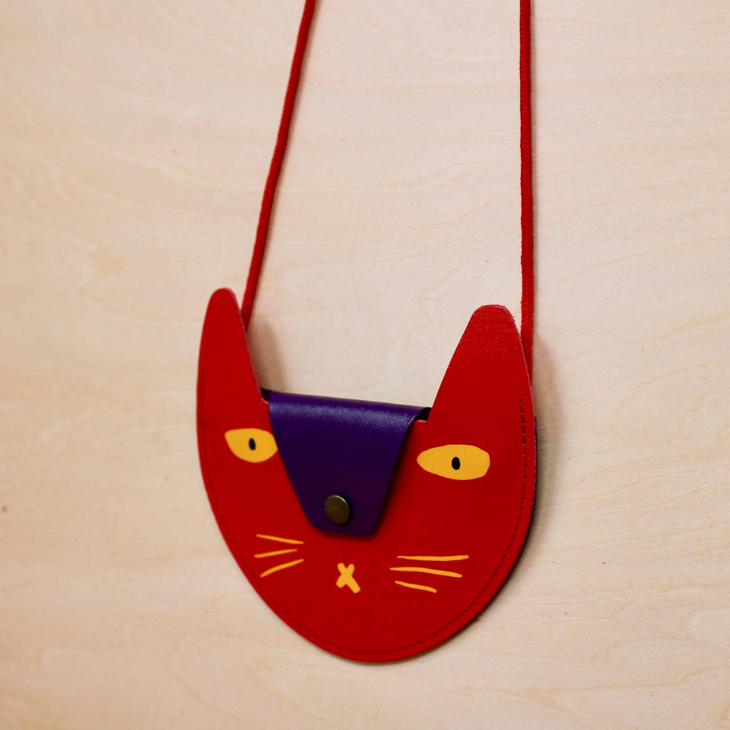 
                  
                    Cat Leather Pocket Purse
                  
                