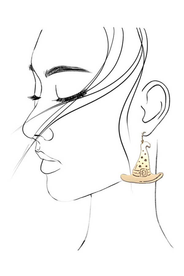 
                  
                    Witch Hat Drop Earrings
                  
                