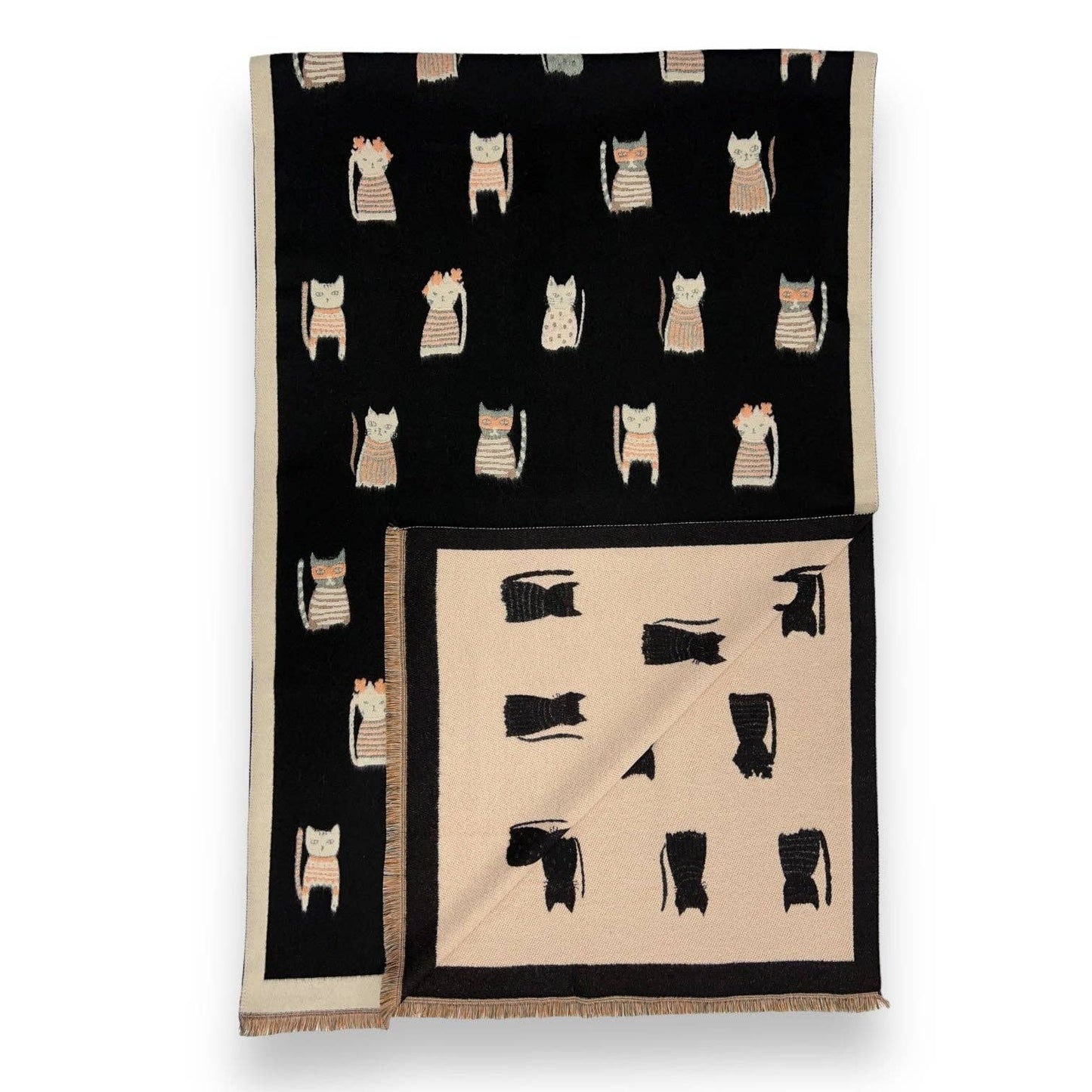 
                  
                    Cat Print Cashmere Blend Scarf
                  
                