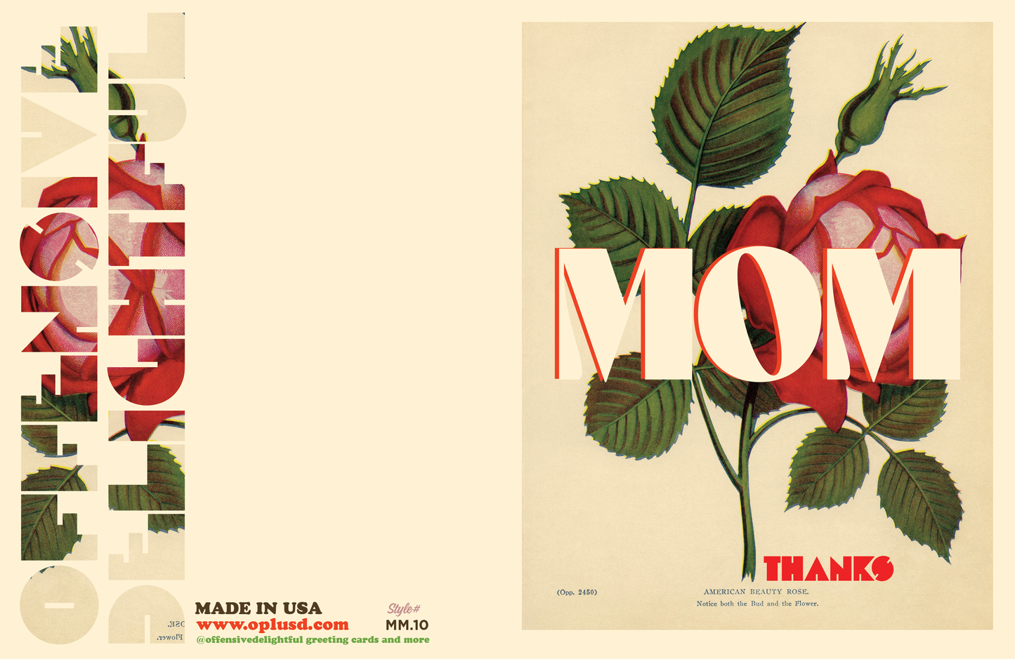 
                  
                    Mom Thanks Rose Greeting Card
                  
                