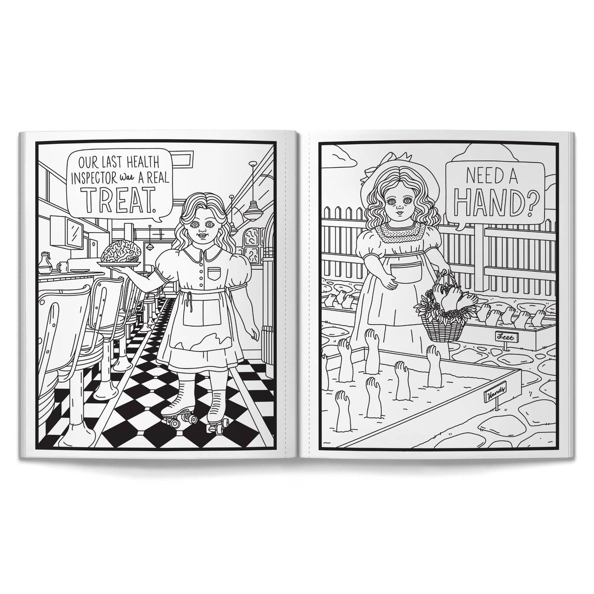 
                  
                    Haunted Dolls Coloring Book by Brass Monkey
                  
                