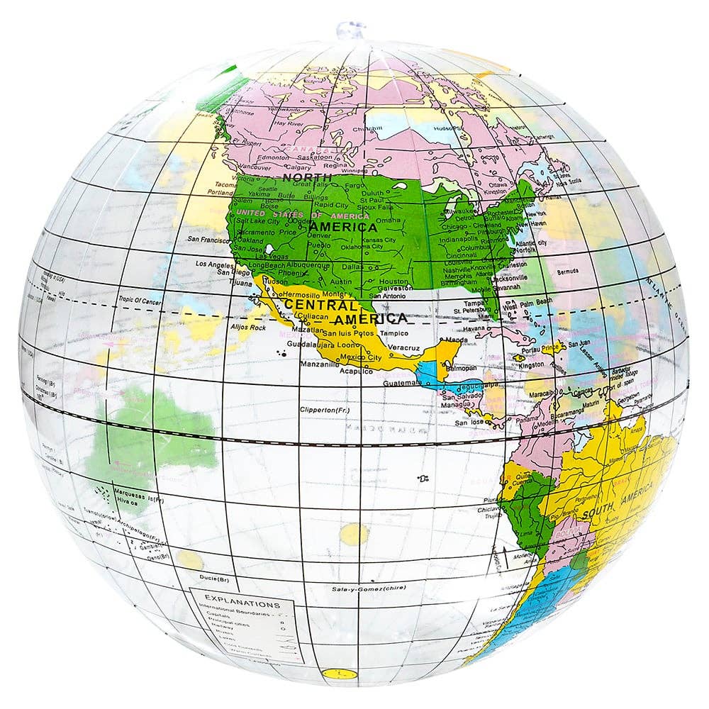 
                  
                    16" Clear Globe Beach Ball
                  
                