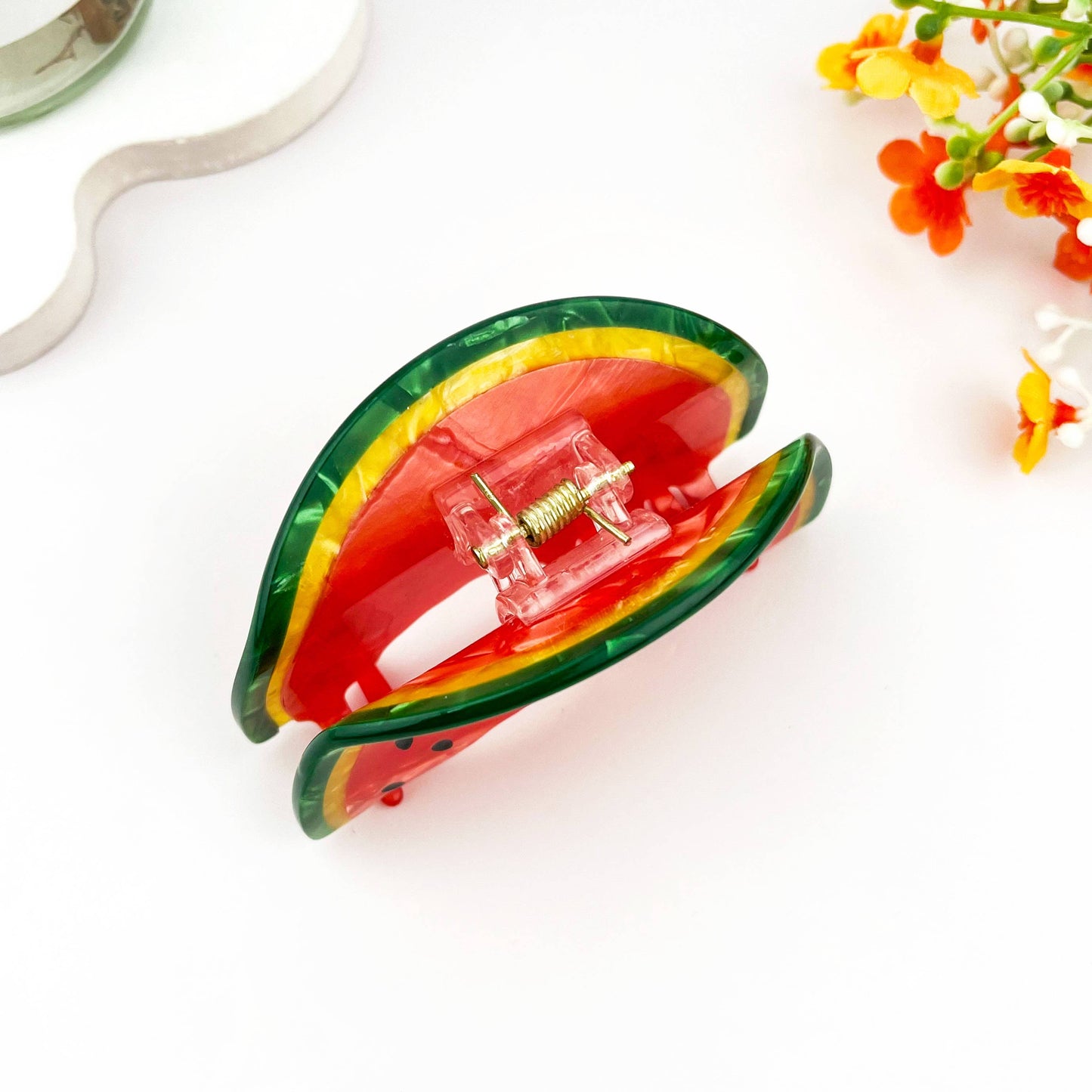 
                  
                    Pearlescent Watermelon Hair Claw
                  
                