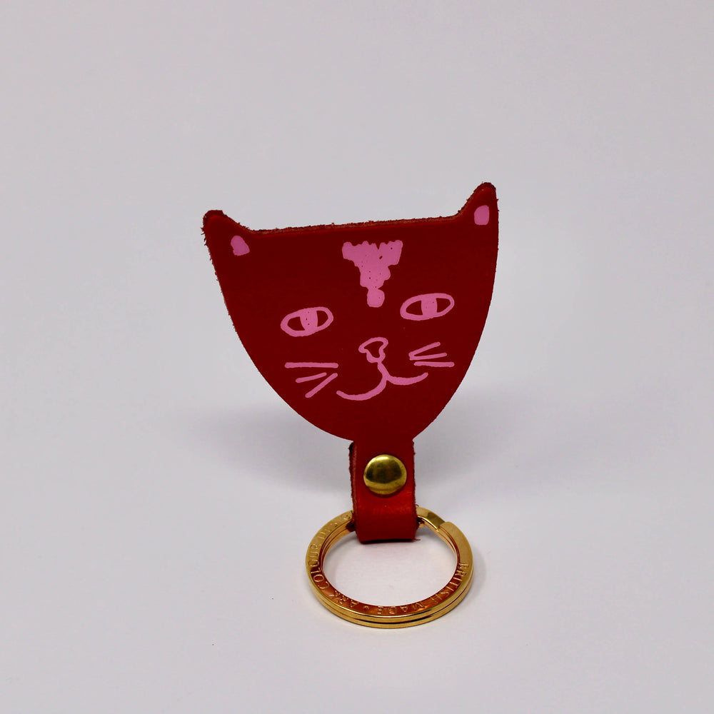 
                  
                    Cat Leather Key Fob
                  
                