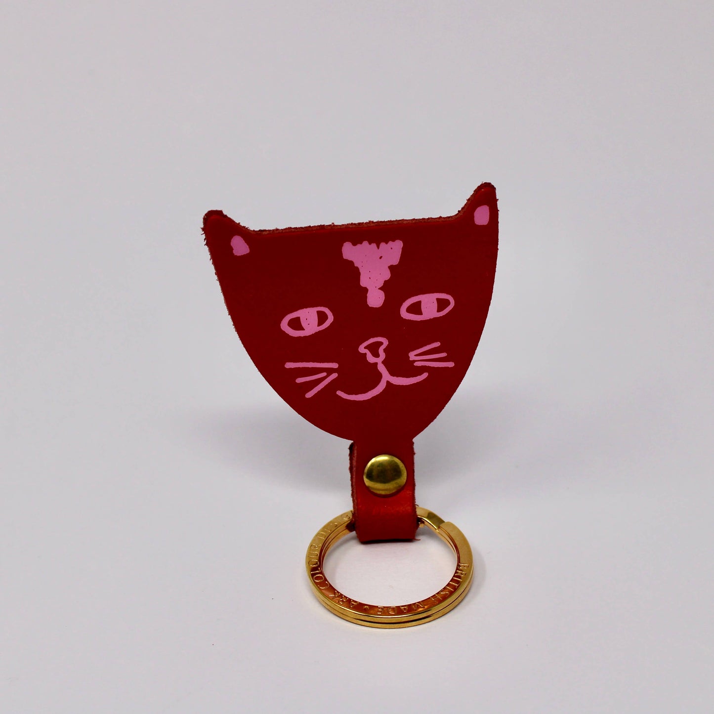
                  
                    Cat Leather Key Fob
                  
                