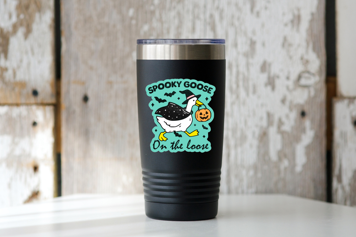 
                  
                    Spooky Goose on the Loose Sticker
                  
                