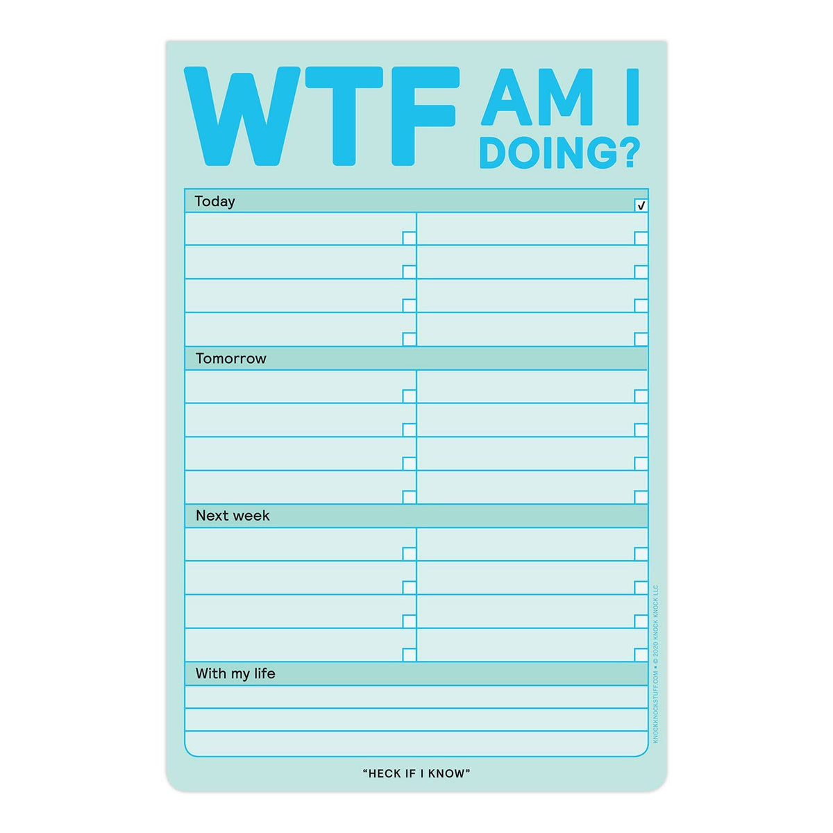 
                  
                    "WTF Am I Doing?" Notepad
                  
                
