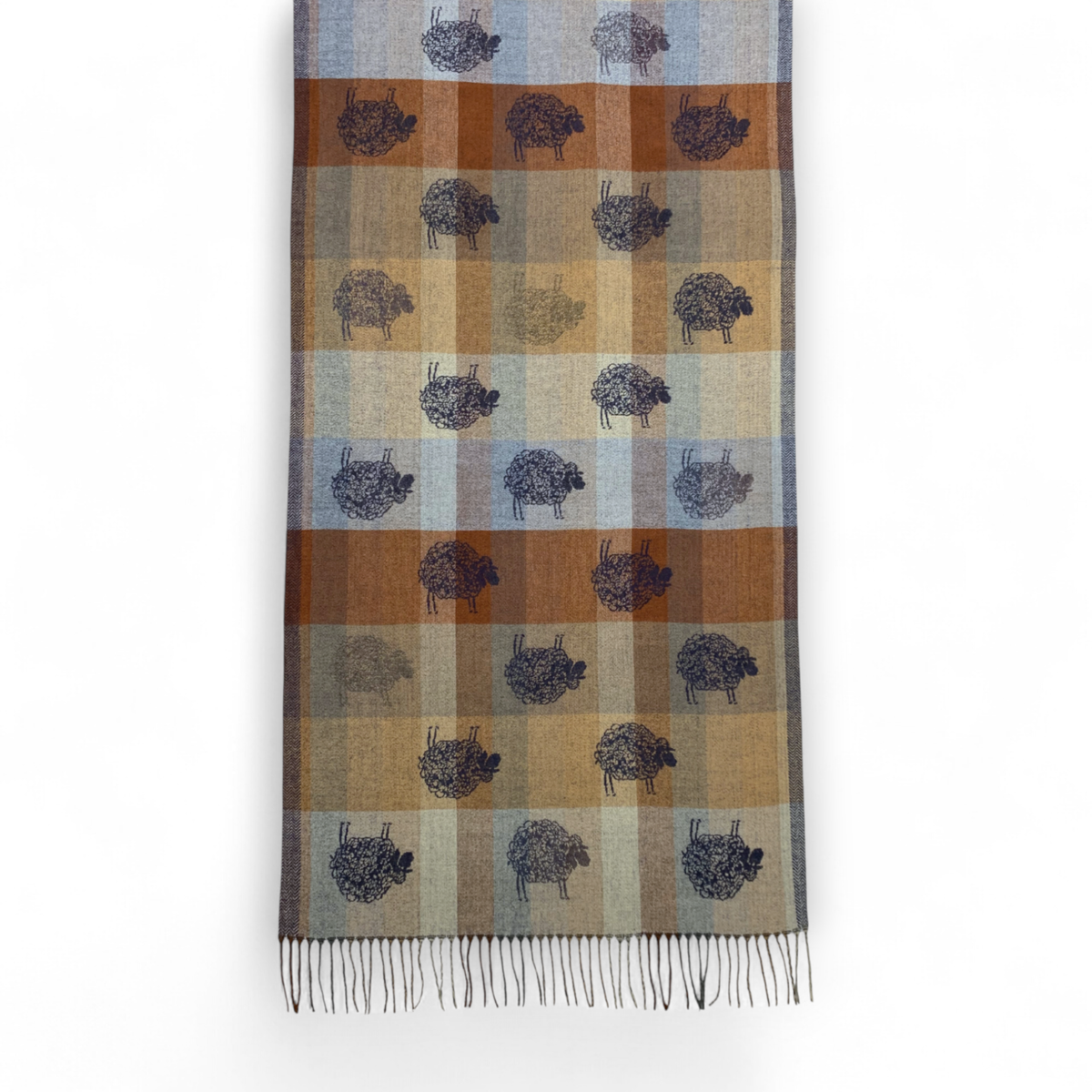
                  
                    Sheep Reversible Wool Blend Winter Scarf
                  
                