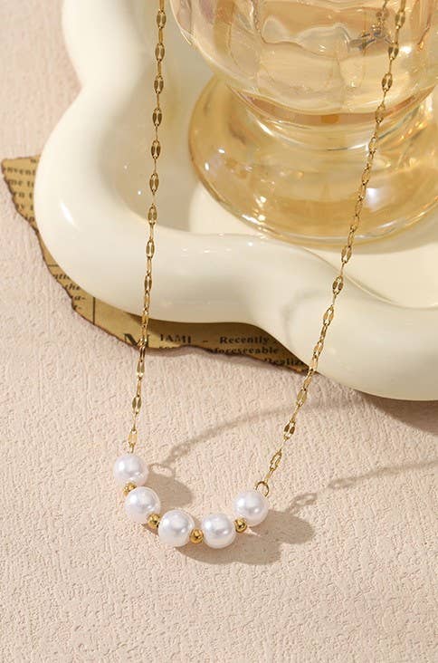 Beaded Pearls Necklace