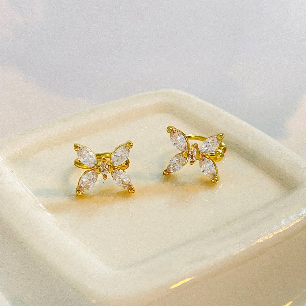 
                  
                    Butterfly Zirconia Ear Cuffs
                  
                