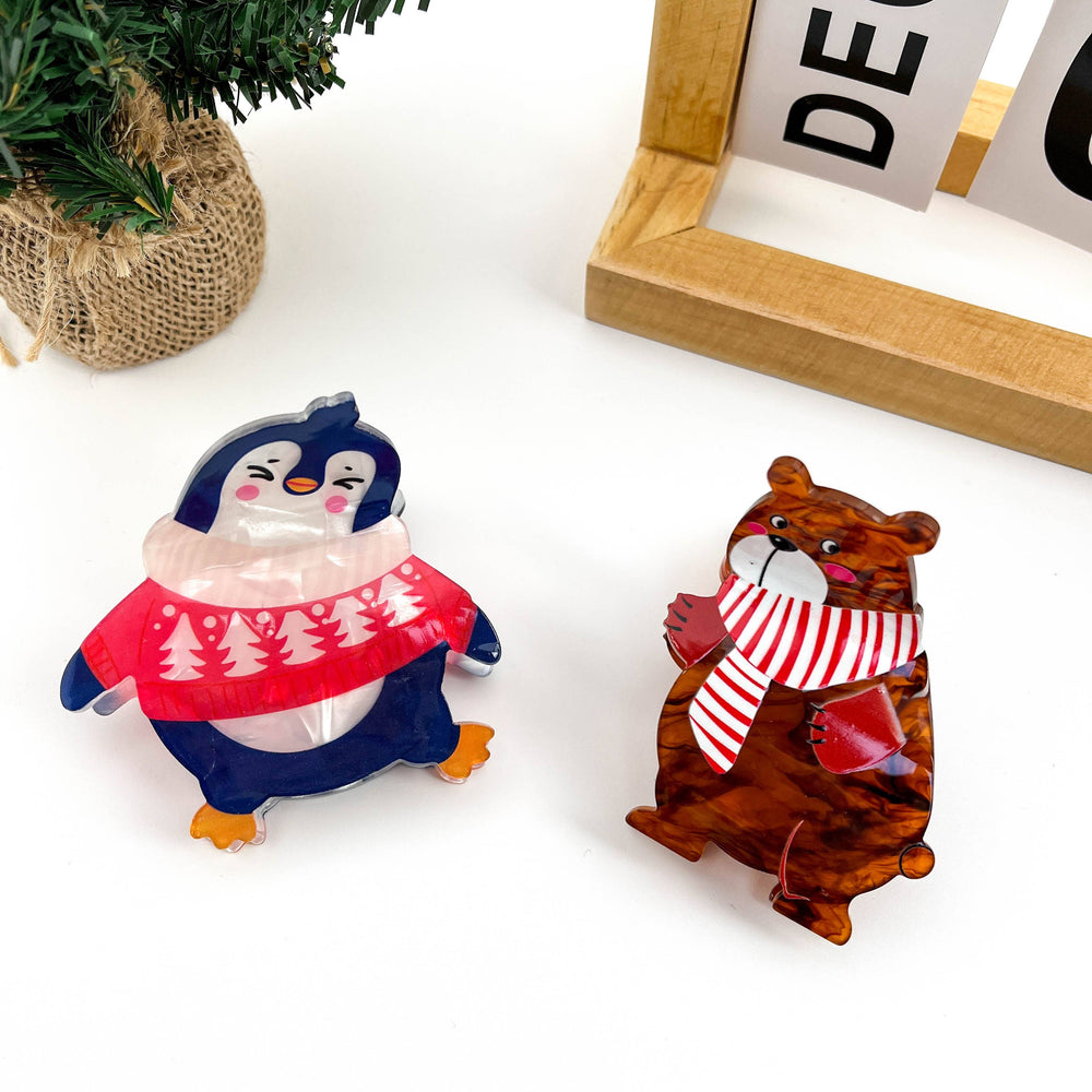 Christmas Cozy Animal Hair Claws