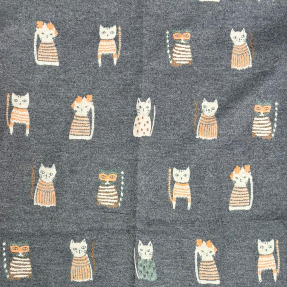 
                  
                    Cat Print Cashmere Blend Scarf
                  
                