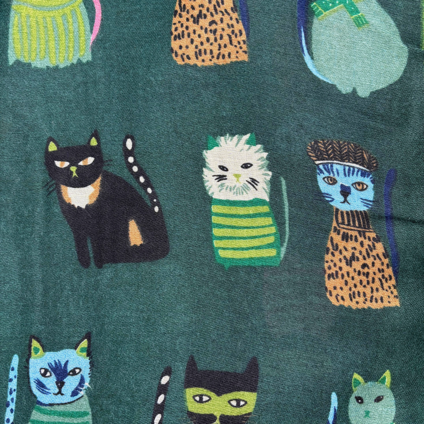 
                  
                    Cat Characters Cotton Blend Scarf
                  
                