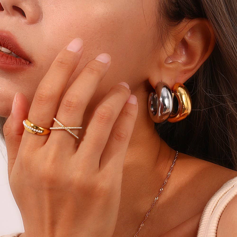 
                  
                    Chunky Open Hoops
                  
                